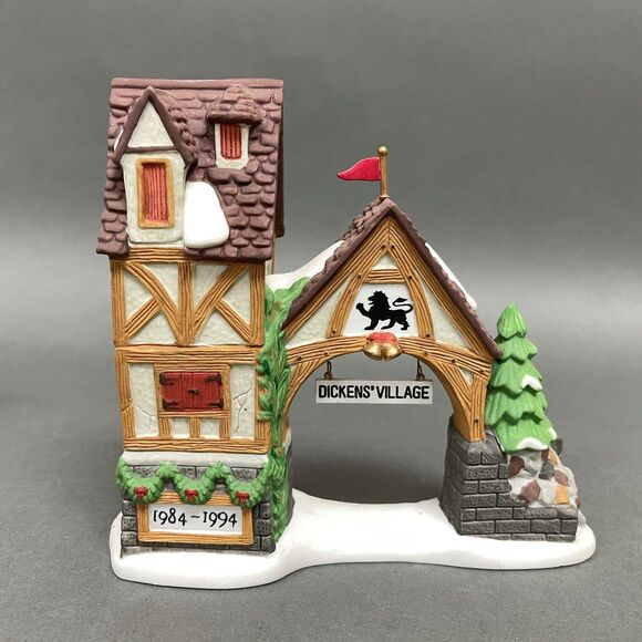 Dept. 56 Dickens' Village Series Postern Building 10 Year Anniversary 1984-1994 - Picture 1 of 11